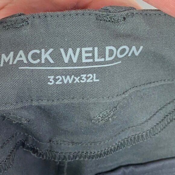 New‎ Mack Weldon Technical Chino Pants Grey Maverick Size 32 by 32 Modern Casual - Picture 6 of 16